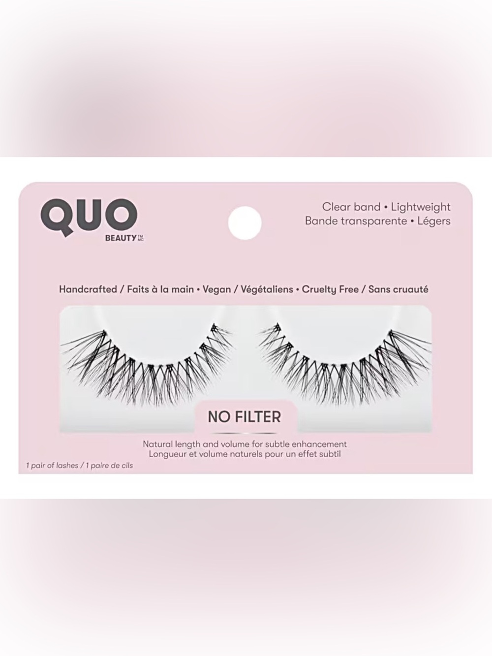 🆕 QUO Beauty No Filter False Eyelashes - Item #057800240761